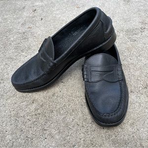 Classic Black Leather Loafers